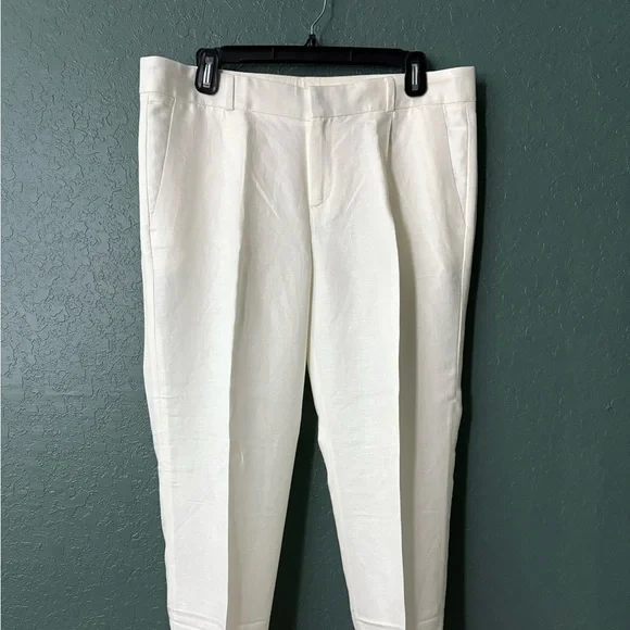 Banana Republic White Dress Pants Classic Tailored Fit Banana Republic White Dress Pants Classic Tailored Fit